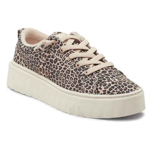 Roxy Sheilahh Cheetah Print Women's Sneakers - Picture 2 of 8
